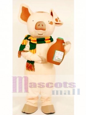 The Loveable Pig Mascot Costume