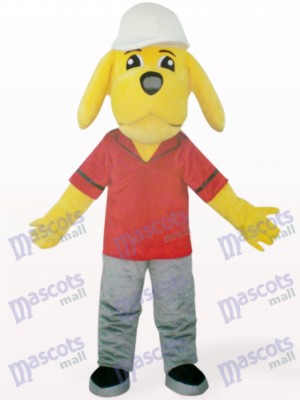 Yellow Naught Dog Animal Mascot Costume