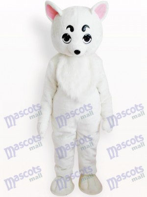 White Dog Animal Adult Mascot Costume