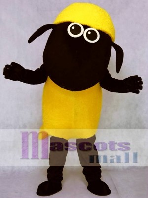 Custom Color Yellow Shaun the Sheep Goat Mascot Costumes Animal
