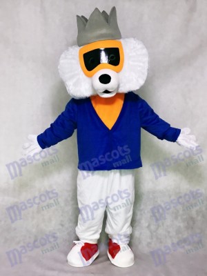 Cute Alley Cat with Blue Shirt Mascot Costume