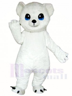 White Polar Bear Mascot Costumes Animal 