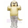 Cute Shaggy Maggy Dog with Grey Mascot Costume School