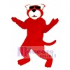 Cute Ready Red Cat Mascot Costume