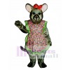 Charlotte Mouse with Apron & Bow Mascot Costume