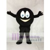 Black Hockey Puck Mascot Costume