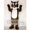 Super Brown Wildcat Cat Mascot Costume