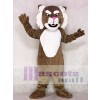 Realistic Brown Muscle Wildcat Mascot Costume