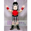 Red and Black Spartan Trojan Knight Sparty Mascot Costume People