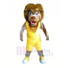 Lion with Yellow Vest Mascot Costumes Cheap