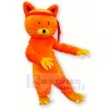 Cute Orange Cat Mascot Costumes Cartoon