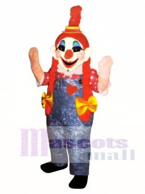Cute Clara Clown Mascot Costume