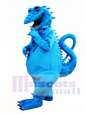 Blue Lizard Mascot Costume Blue Iguana Mascot Costume