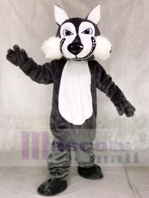 Dark Gray Wolf Mascot Costumes Animal