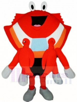 Orange Crab Mascot Costumes Seafood