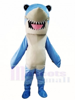 Cute Blue Shark Mascot Costumes Sea Ocean