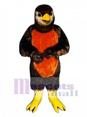 Cute Redd Robin Mockingbird Mascot Costume Bird
