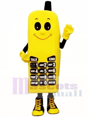 Yellow Phone Mascot Costume