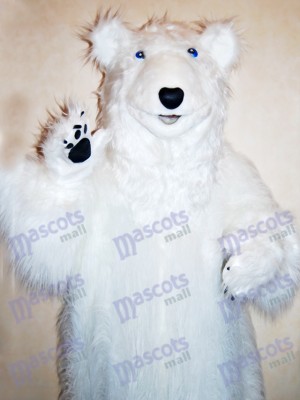 White Bear Mascot Costume Animal 