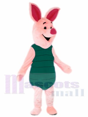 Pink Pig Piglet Mascot Costume Cartoon