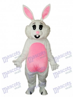Easter Pink Ears Rabbit Mascot Adult Costume Animal 