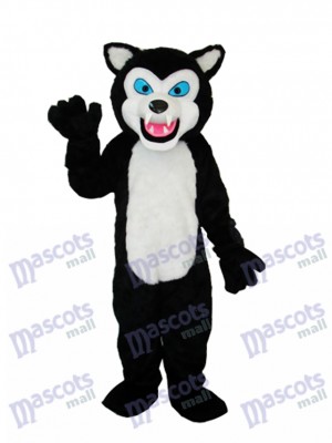 Black Wolf Adult Mascot Costume Animal 